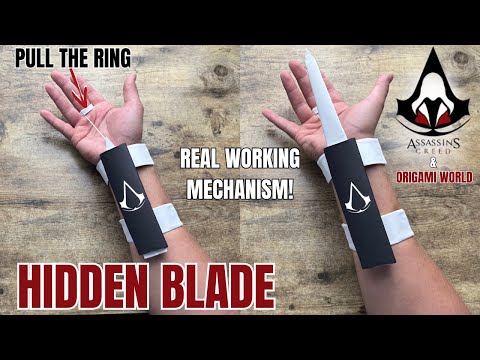 Origami Hidden Blade Tutorial From Assassins Creed | DIY Hidden Blade From Easy Origami World