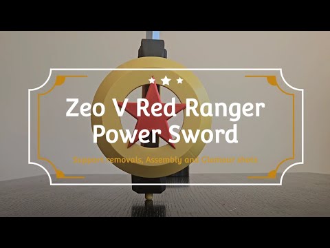 🗡️ Zeo V Red Ranger Power Sword・ STL File for 3D printing・Cults