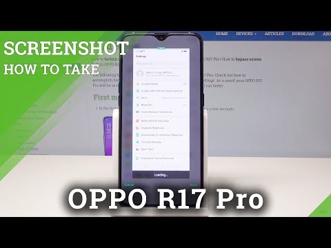 How to Take Screenshot in OPPO R17 Pro - Edit & Share Screenshot