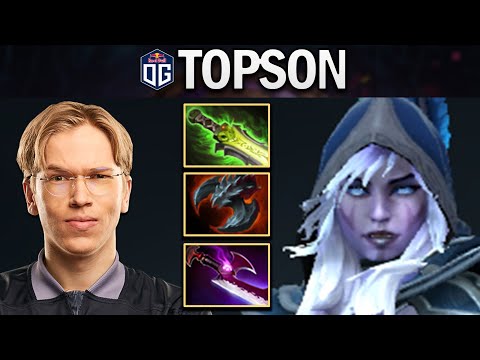 OG.TOPSON DROW RANGER WITH 24 KILLS - DOTA 2 7.27 GAMEPLAY