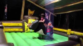 preview picture of video 'Attempt at Mechanical Bull Riding Part 1'
