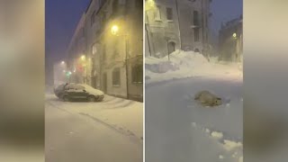 Maltempo in Molise: a Capracotta cade un metro di neve