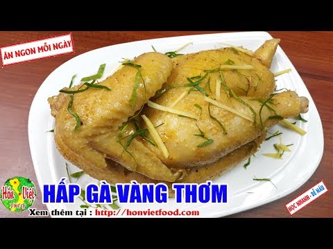 Gà hấp gừng