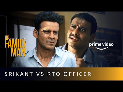 Why Srikant Slapped The RTO Officer? | The Family Man | Manoj Bajpayee | Amazon Prime Video #shorts