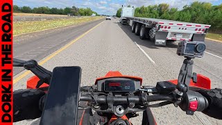 KTM 390 Enduro R Freeway, Acceleration, and Top Speed Test