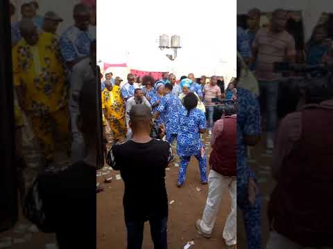 Agbons On Stage at Olita's Mothers Burial