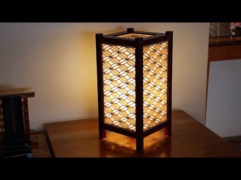 Shoji and kumiko patterns 09 Making a mie-bishi tsunagi andon lantern Part 2