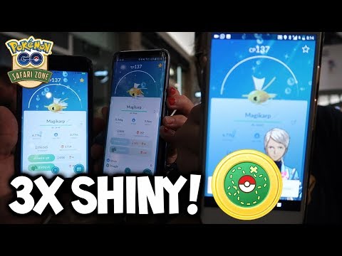 🔴 UNBELIEVABLE! 3X SHINY FROM THE POKEMON GO SAFARI ZONE IN GERMANY!