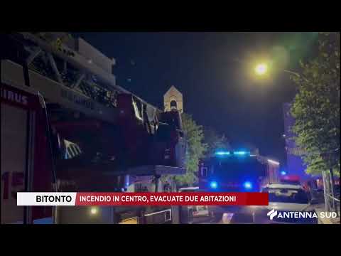 October 10, 2025 - Bitonto / Fire in the center, two homes evacuated