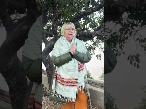 International student reflecting on yoga practice