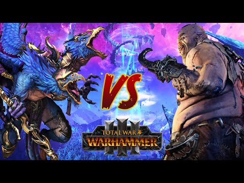 TZEENTCH vs OGRE KINGDOMS // Total War: WARHAMMER 3 Battle & Commentary