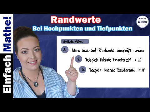Randextrema | Randwerte mit Hoch- und Tiefpunkt by einfach mathe!