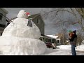See the snowman the size of a house in Halifax
