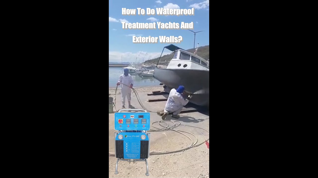 Máquina pulverizadora de poliurea | Cómo realizar un tratamiento impermeabilizante en yates y paredes exteriores