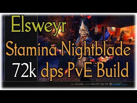 ESO - 72k DPS Stamina Nightblade (Elswyr)