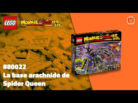 Vidéo LEGO Monkie Kid 80022 : La base arachnide de Spider Queen