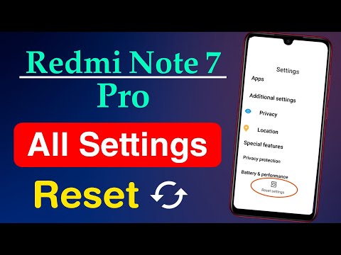 How to Reset Settings in Redmi Note 7 Pro | Redmi Note 7 Pro Settings Reset Kaise Kare