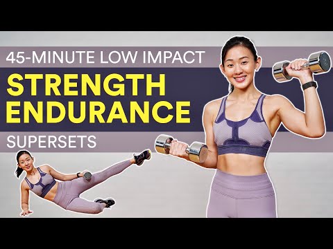 45-Minute Low Impact Strength Endurance Training (Supersets) | Joanna Soh