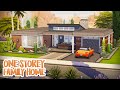 One Storey Mid-Century Modern Family Home 🧡 | The Sims 4 Speed Build