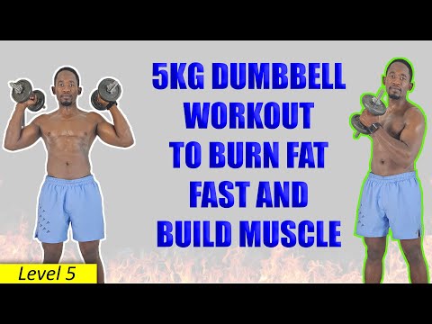 30 Minute Dumbbell Strength Training for Fat Loss Full Body Workout  250 Calories 