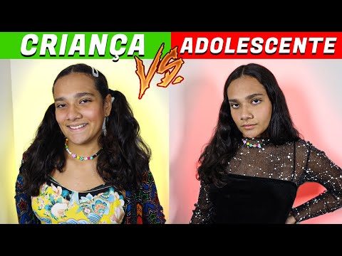 CHILD VS TEENAGER! - JULIANA BALTAR #SHORTS