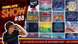 [ PENELOPE SHOW #88 ] - Les sorties jeux de société de Décembre 2023 !