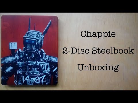 Chappie 2-Disc Blu-ray Steelbook Unboxing