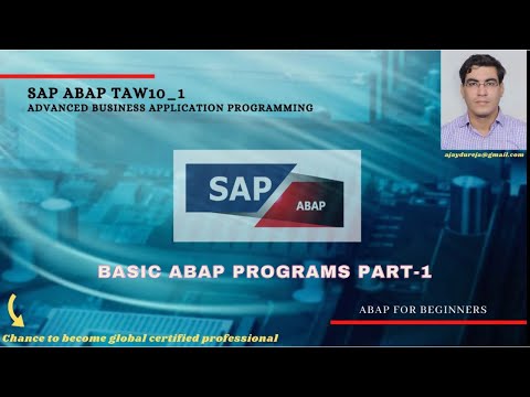 Basic ABAP Programs Part-1