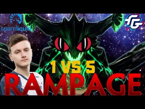 MIRACLE 1 VS 5 RAMPAGE MANDAN GG.. ESL One Birmingham - Dota 2