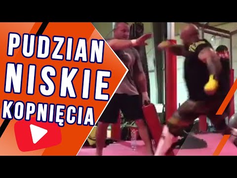 Pudzian trening MMA – Niskie kopnięcia z Akop Szostak (23.03.18)