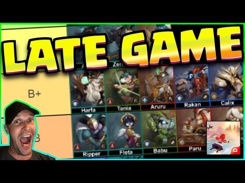 Late Game TIER LIST - The HEROES you SHOULD be Going For!!