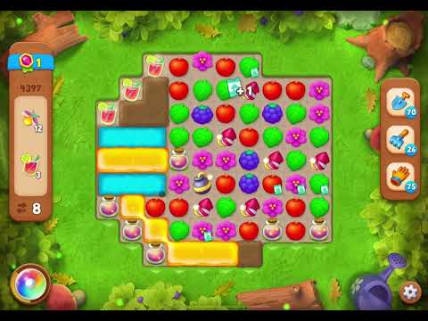 GardenScapes Level 4397 no boosters (18 moves)