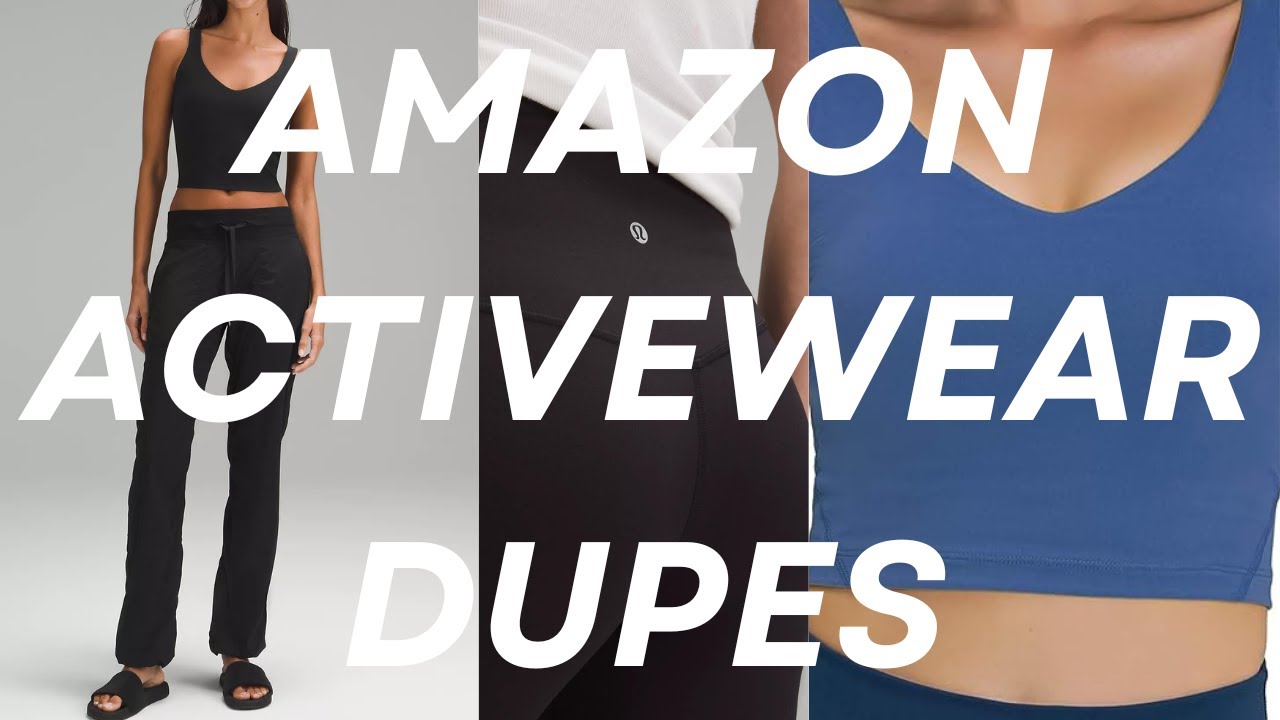 amazon activewear dupes: lululemon and skims amazon dupes