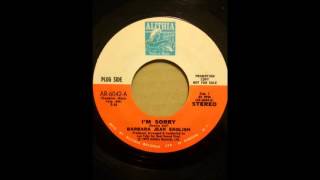 BARBARA JEAN ENGLISH ♪I'M SORRY♪