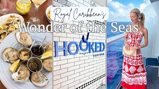 Hooked FULL dinner review | Royal Caribbean | Wonder of the Seas