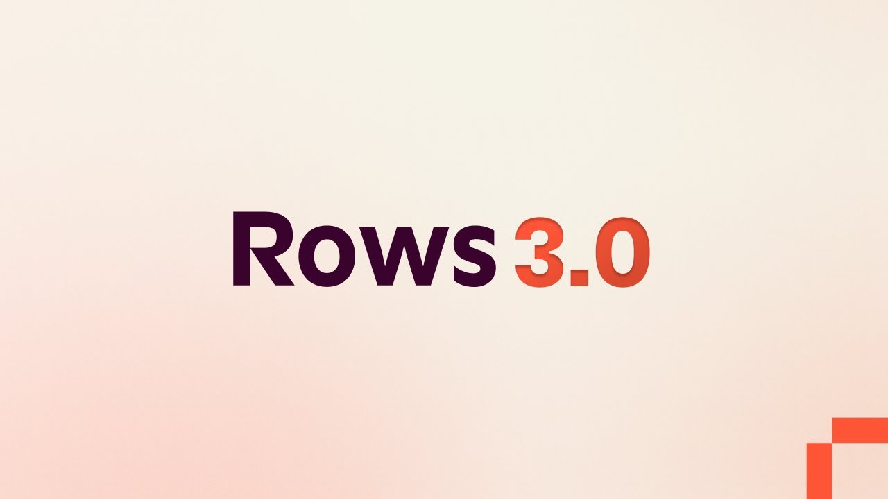 Introducing Rows 3.0 video thumbnail