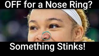 Hannah Hidalgo - Off for a nose ring?  What?  Heavy handed or a rule is a rule?