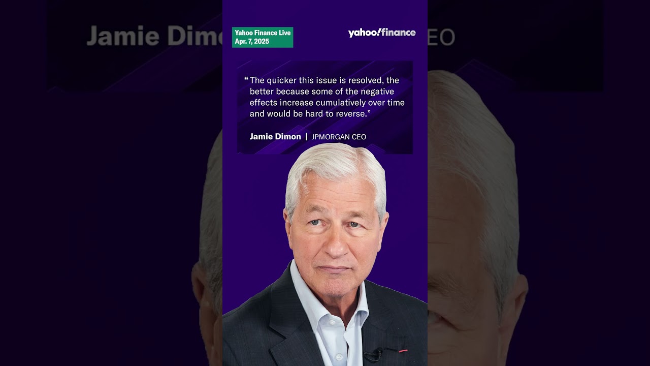 JPMorgan Chase CEO Jamie Dimon says President Trump's tariffs will likely boost prices