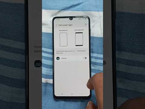 How to turn on full screen mode supported Apps | one ui #shorts