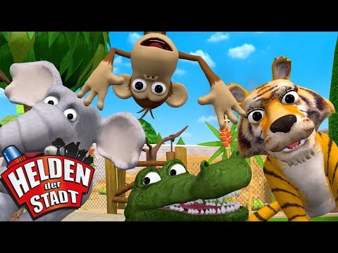 Die Helden der Stadt - Der Zoo | Kinderlieder | Cartoons Für Kinder | Autos für Kinder