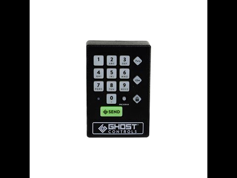 Programming Ghost Controls Wireless Keypad with Green Send Button (V3)