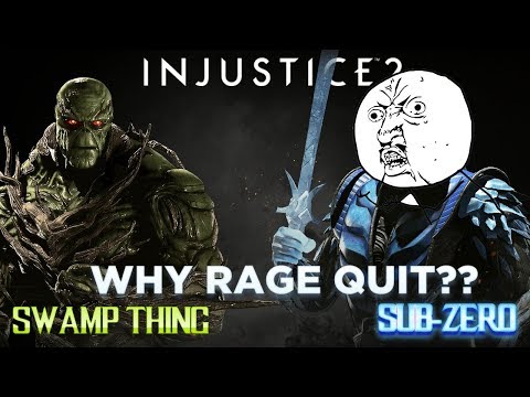 Injustice 2: Swamp Thing Vs Sub-Zero - Why Rage Quit ??