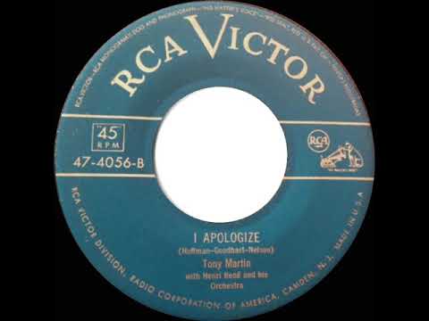 1951 Tony Martin - I Apologize