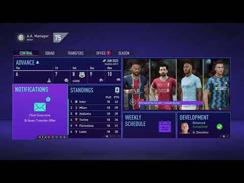 fifa 21 career mode Inter Milan s2 ep4 vs AC Milan in coppa italia quarter finals and the Winter tra