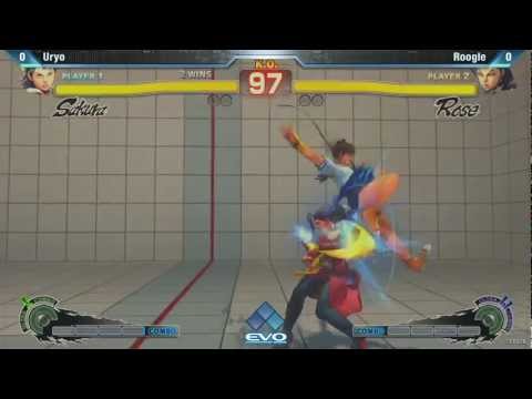 [EVO 2012 SSFIV AE] Uryo (Sakura) vs Roogle (Rose)