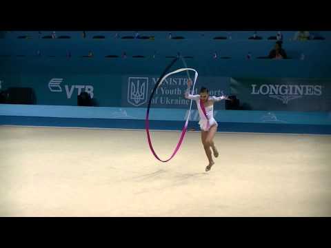 Jusifova Lala (AZE)  ribbon   World Championships RG 2013 Qual