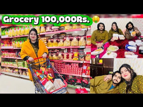 1 Lakh ki Grocery 🤑🛍️🛒 Krli Asifa ne😱 Gaon Se Bawaya Desi Fresh Gur 😍😋