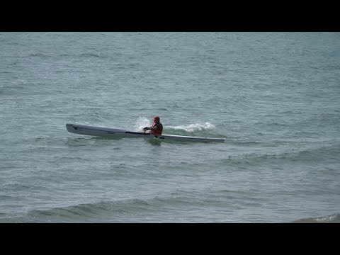 First time on a Fenn Mako Elite surfski! Part 3