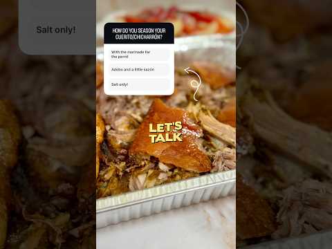 What’s the SECRET to Crispy Chicharrón? 😋 #puertoricanfood #caribbeanfood