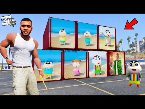 SHINCHAN AND HIS FRIENDS OPENING MYSTERY CONTAINERS IN GTA 5